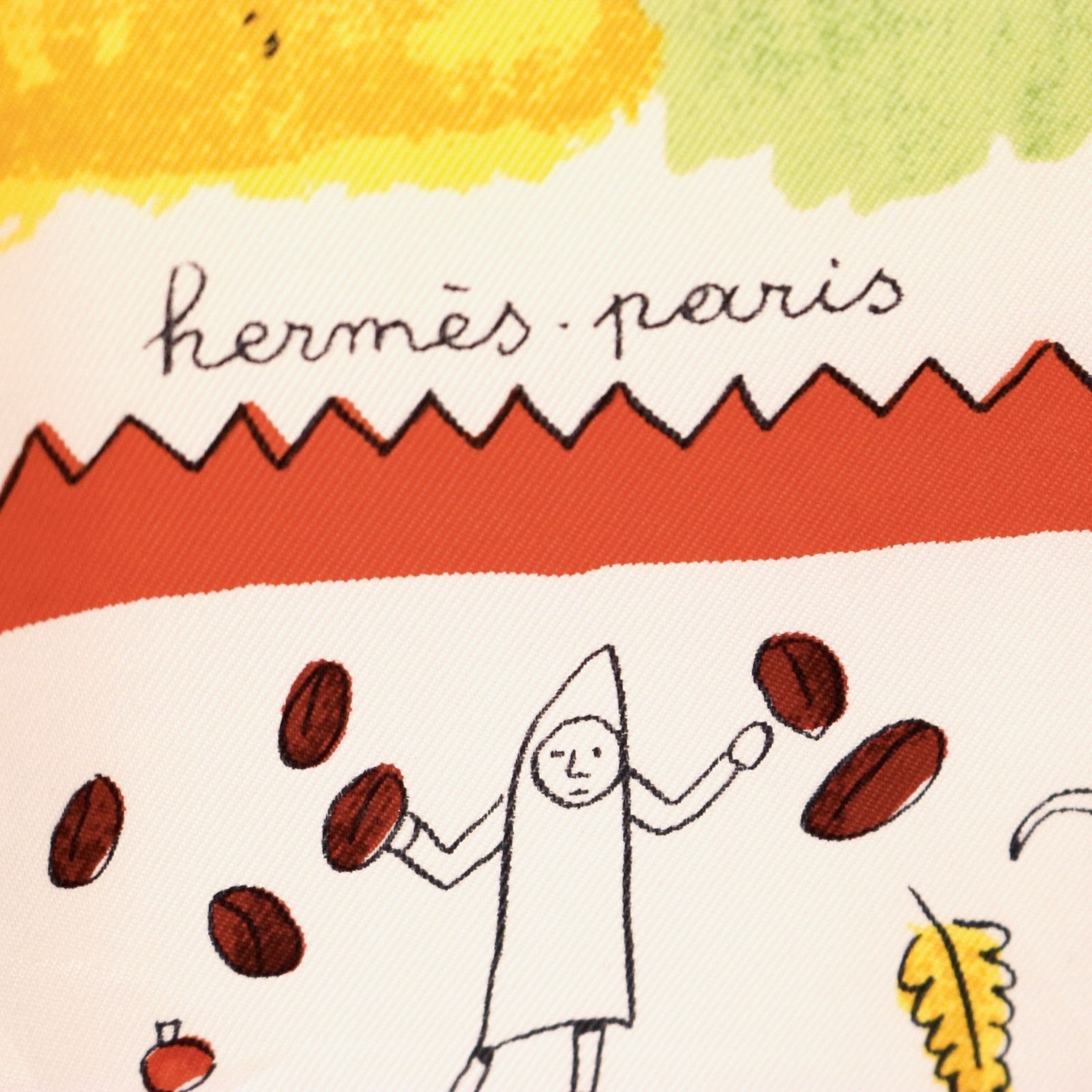 エルメス スカーフ カレ 故郷に帰る ブルー系 HERMES 【美品】エルメス スカーフ カレ（四角）90 ブルー系