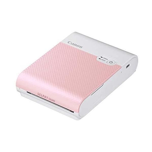 Canon スマートフォン用プリンター SELPHY SQUARE QX10 ピンク 高耐久|シール紙|コンパクト ピンク コンパクト