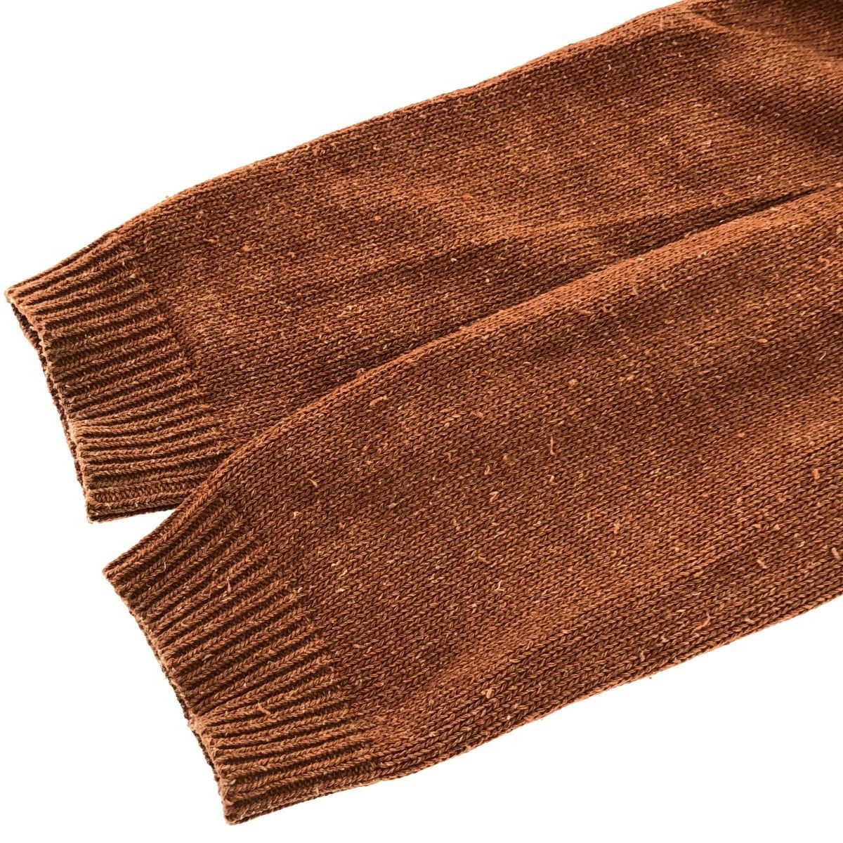 じ*こ様 doublet ウールカーディガン ブラウン 21aw doublet ダブレット 21AW RECYCLE WOOL CABLE CARDIGAN ピリング加工