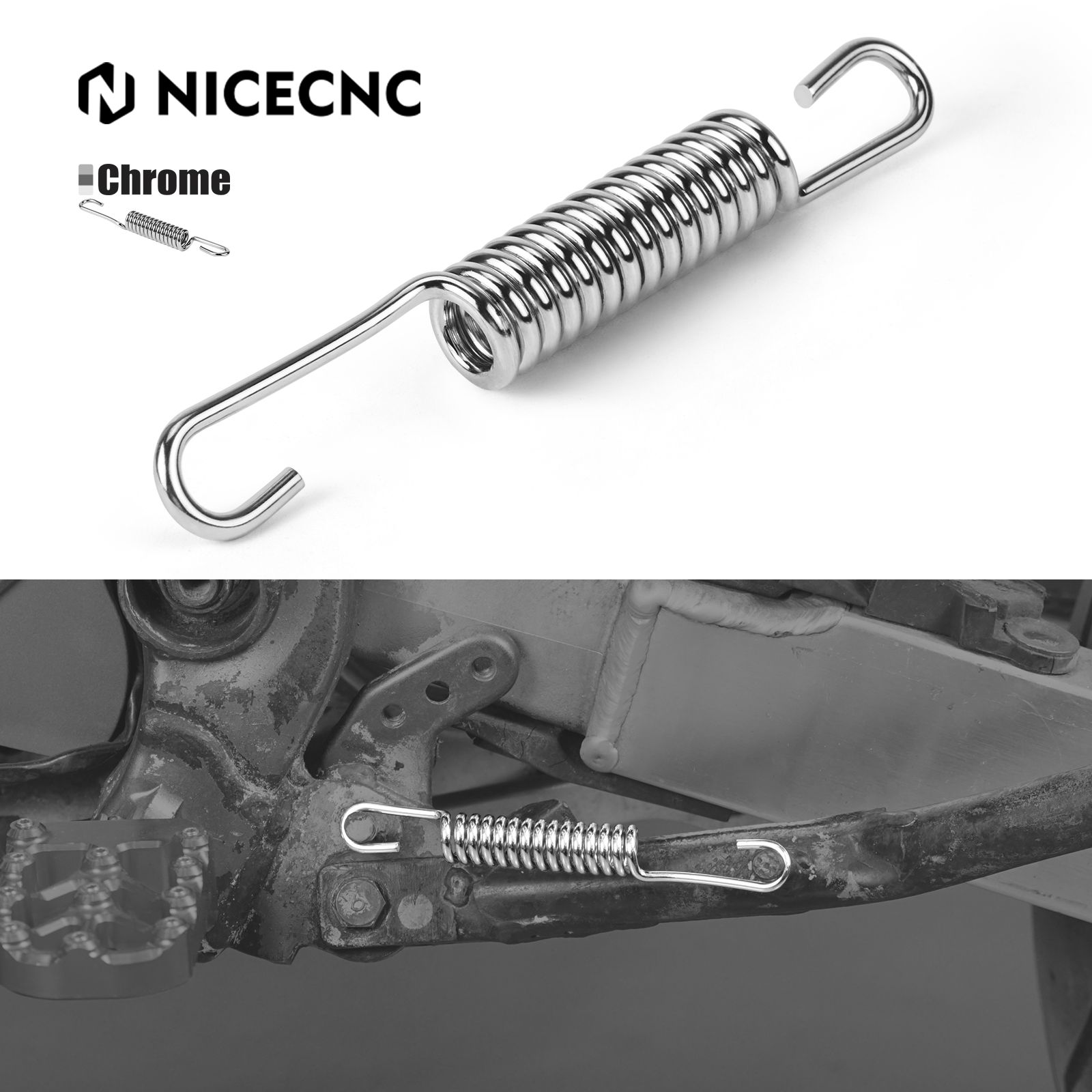 オートバイサイド スタンド オートバイ調整可能なキックスタンド足側