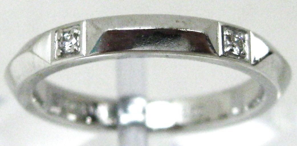 極美品ティファニーTIFFANY&Co.Pt950プラチナ トゥルーバンドD5ヶ 