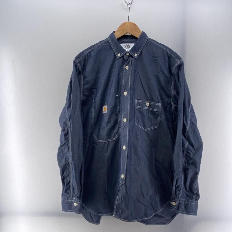 COMME des GARCONS Junya Watanabe man×Carahartt 24ss シャンブレーシャツ M インディゴ コムデギャルソン 24