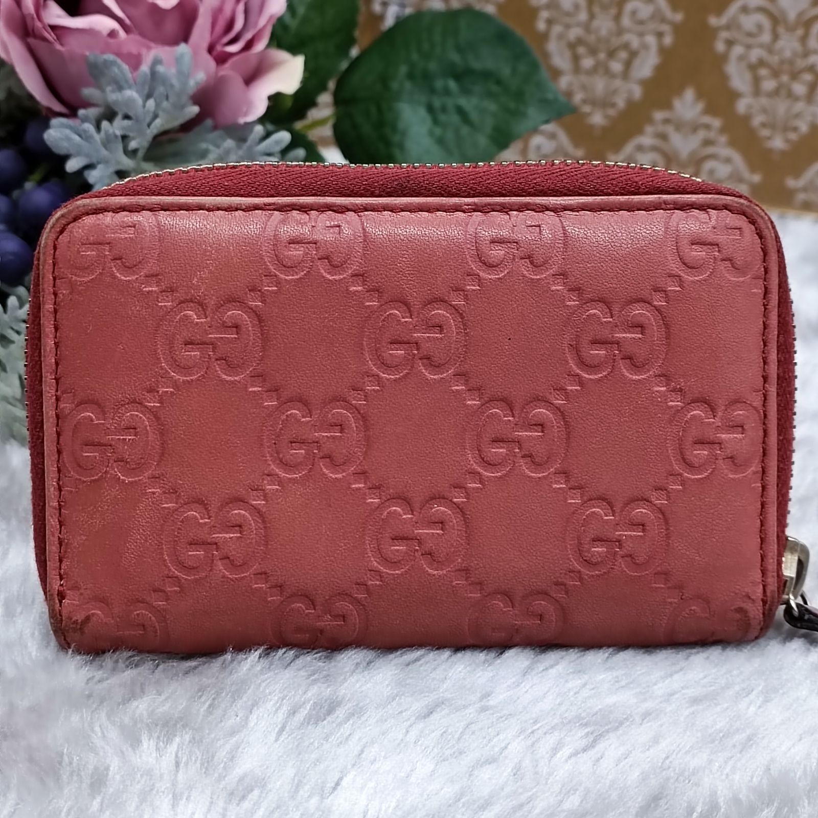 GUCCI 》 グッチ コインケース ラウンドファスナー グッチシマ
