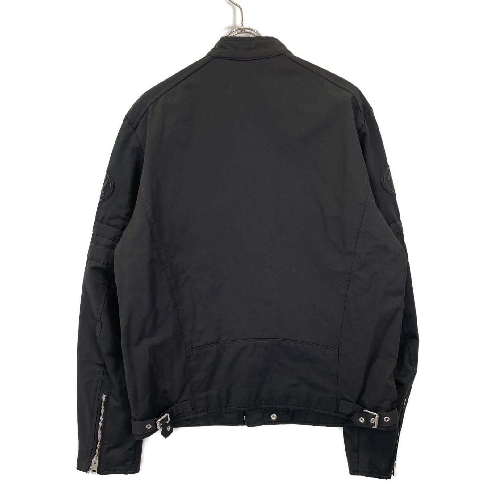 DIESEL ライダースジャケット Black ジップアップ フード DIESEL ディーゼル ﾌﾞﾗｯｸ ｺｯﾄﾝｼﾞｯﾌﾟｱｯﾌﾟ ﾗｲﾀﾞｰｽｼﾞｬｹｯﾄ XL - メルカリ