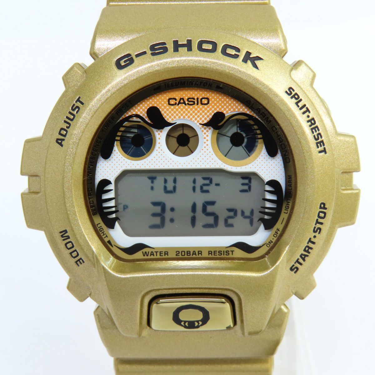 CASIO カシオ G-SHOCK DW-6900GDA-9JR 達磨 NEVER GIVE UP クオーツ 腕時計 ※中古