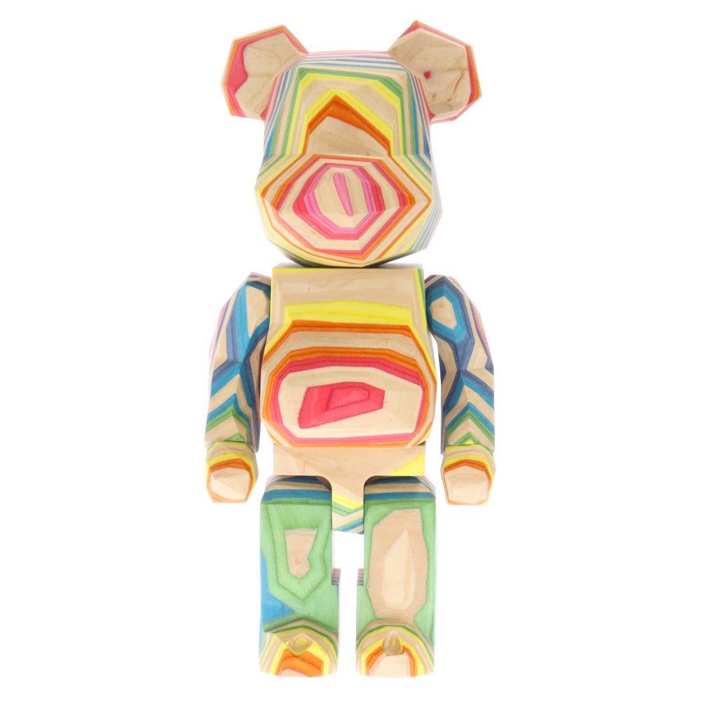MEDICOM TOY - MEDICOM TOY メディコムトイ ×フラグメントデザイン ベアブリック 400％ カリモク フィギュア 人形 マルチカラー MEDICOM TOY (メディコムトイ) ×フラグメントデザイン ベア