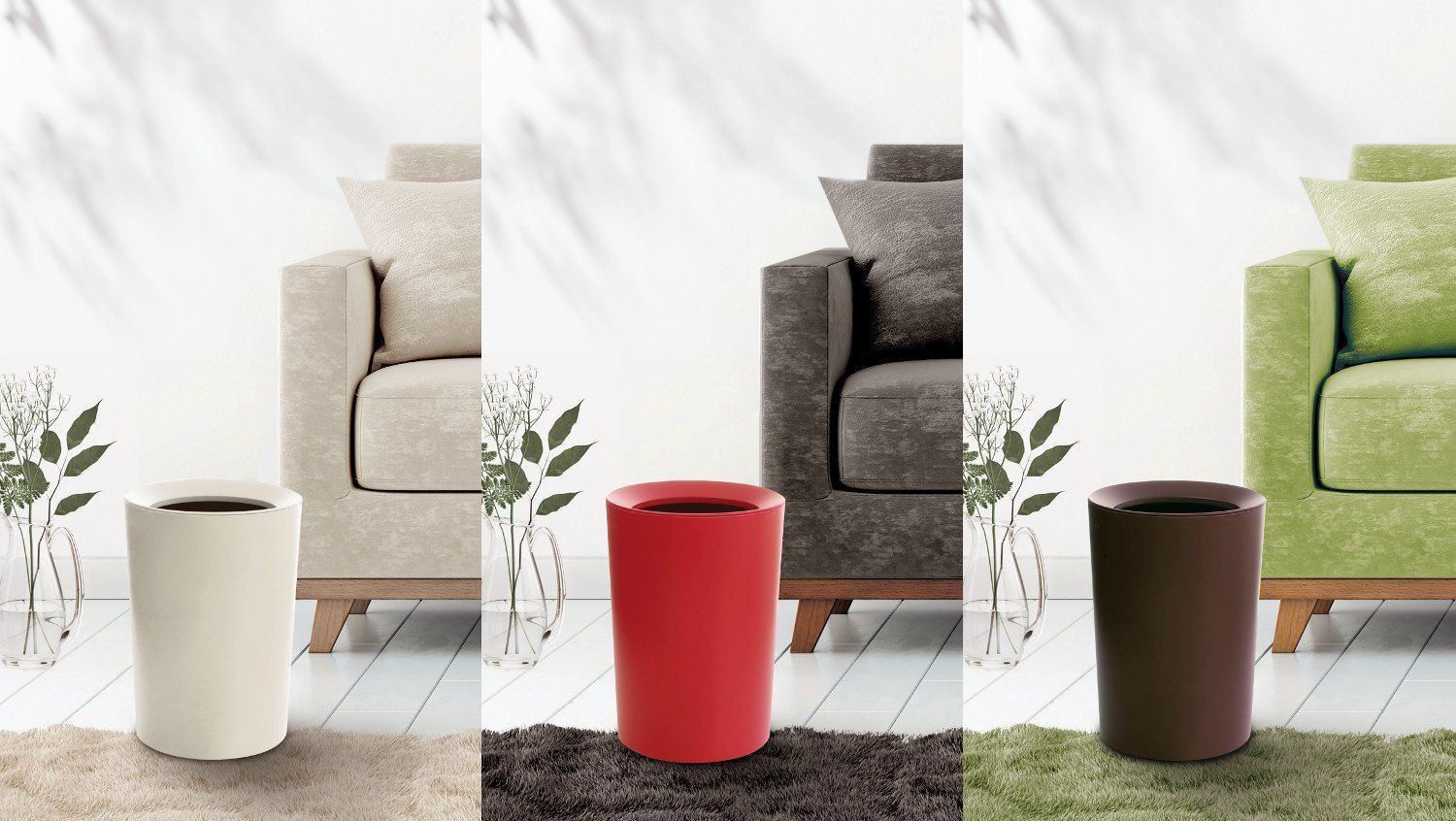 引取優先 人気商品 フタなしゴミ箱 ブラウン 丸型 アスベル ケース販売 ルクレール2重構造くず入CV 12個入 美術