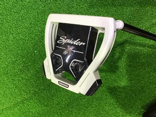 テーラーメイド Spider X CHALK WHITE スモールスラント 34インチ パター PT スチール ブラック フレックスその他 メンズ 男性用 右利き 右用 Cランク ゴルフクラブ