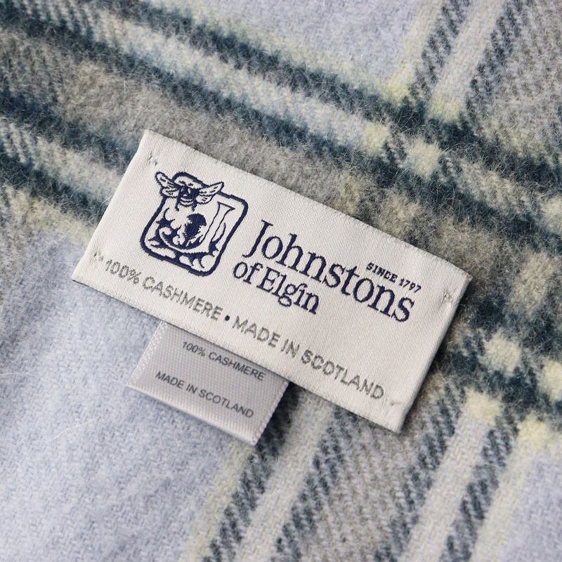 Johnstons of Elgin スコットランド製マフラー Johnstons of Elgin/ジョンストンズ オブ エルガン カシミヤ100