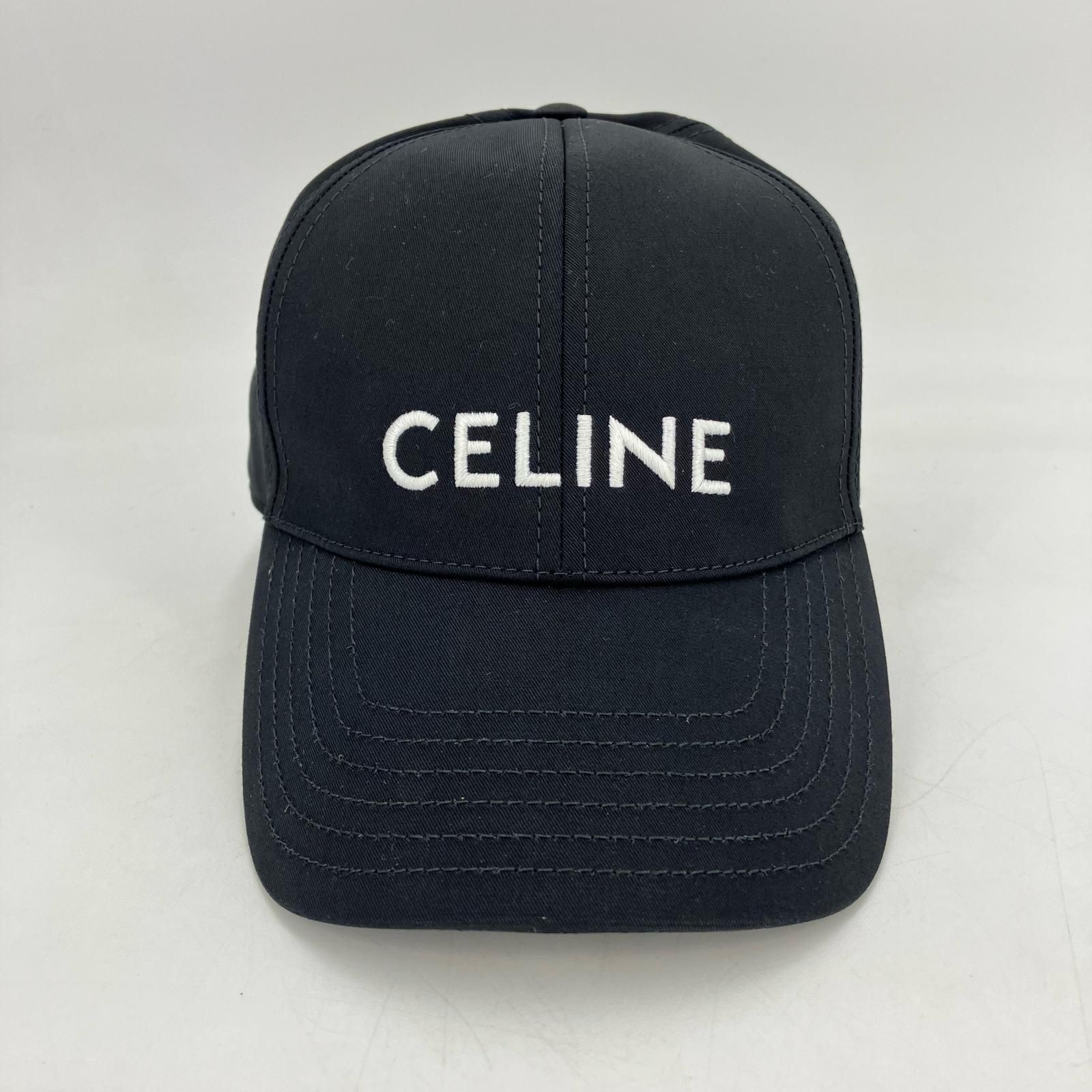イオン広店 CELINE セリーヌ キャップ 2AUA1969P ブラック 135