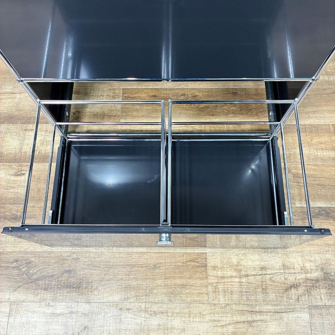 USMハラー 小型オープンシェルフ 1連2段仕様 □USM/ハラーシステム