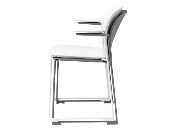 東谷 アームチェア ホワイト W66×D56×H78.5×SH45.5 PC-863WH