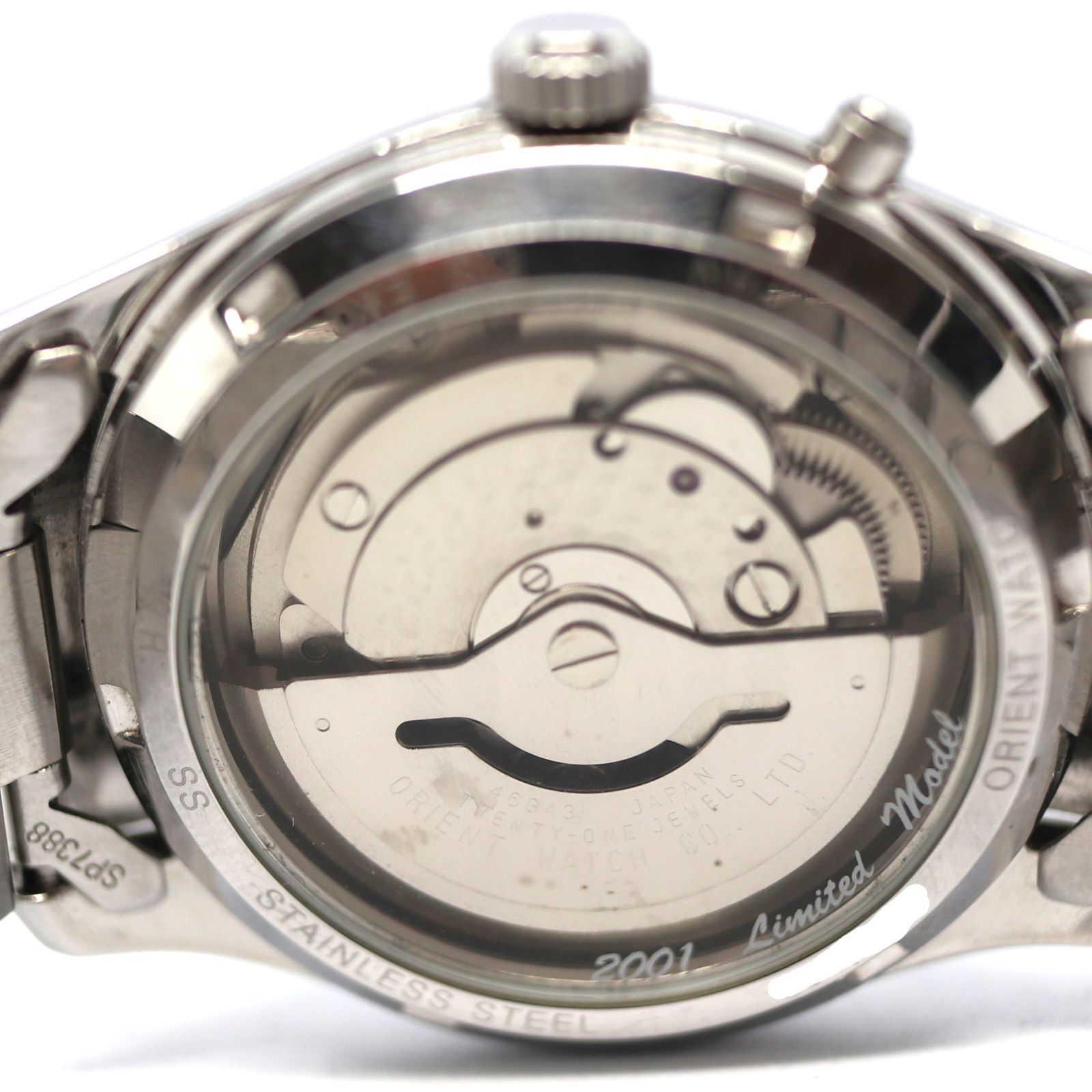 ORIENT 自動巻き時計 シルバー メンズ 外箱/美品】ORIENT 自動巻 ダイバー 100M メンズ 腕時計