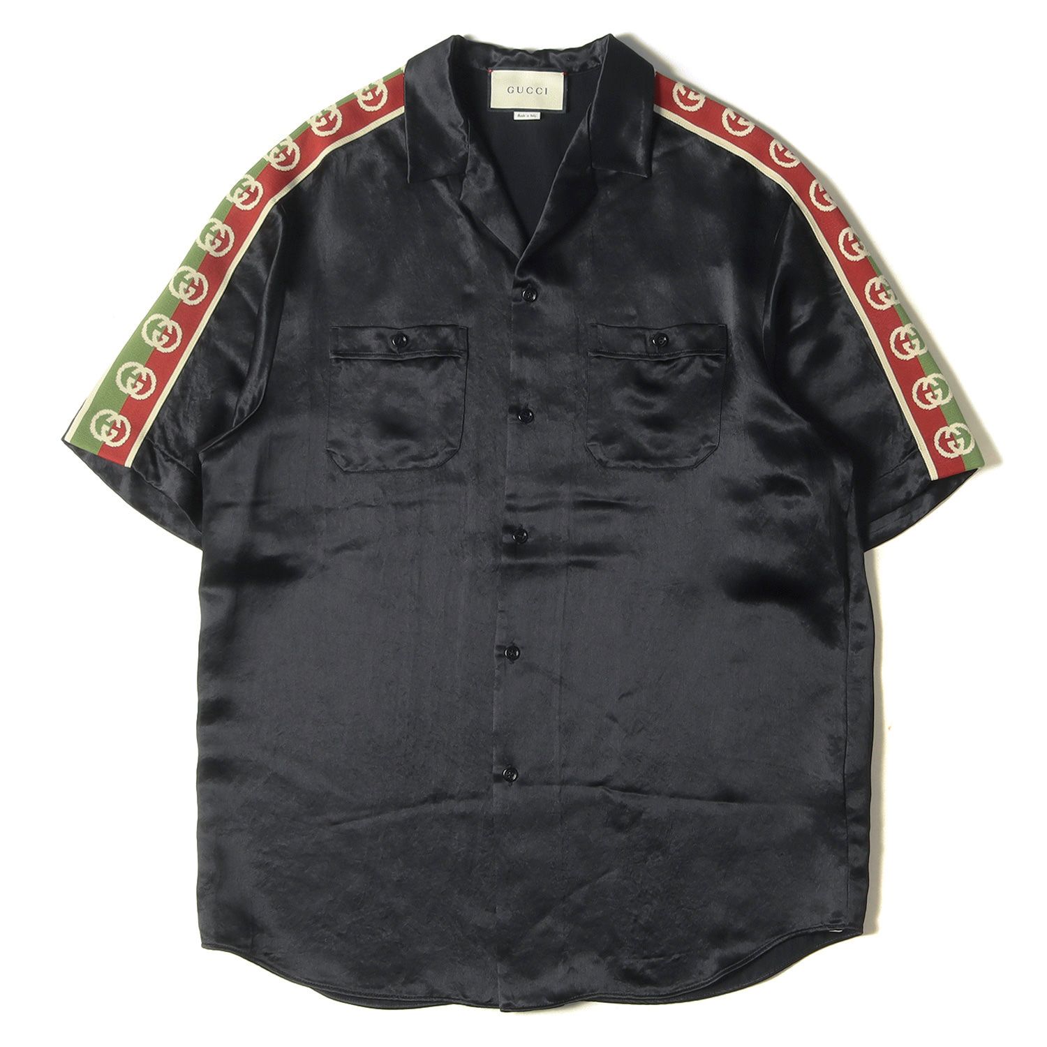 GUCCI グッチ 19AW TAPED LOGO VACATION SHIRT 619025 ZAEP5 GG ...