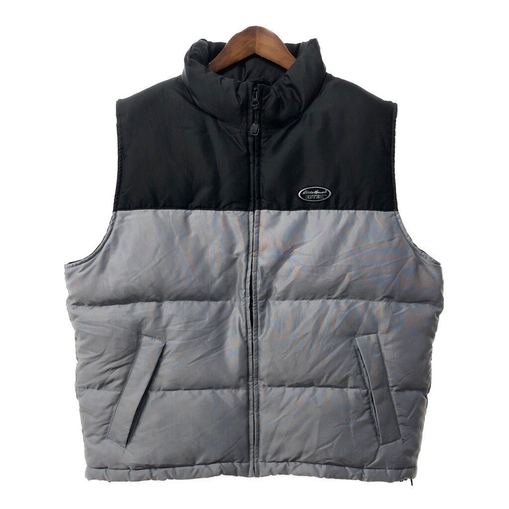 90年代 Eddie Bauer EBTEK エディー・バウアー イービーテック ダウンベスト アウトドア ブルー(メンズ M)中古 古着 Y5785 90年代 Eddie Bauer エディーバウアー EBTEK ダウンベスト アウター