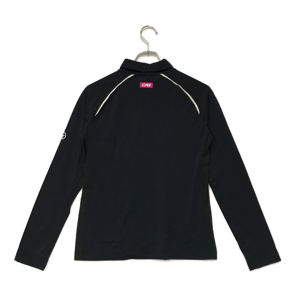 coco 中古 シーピージーゴルフ CPG GOLF レディース 長袖シャツ 2(M) 黒 ブラック 襟付き UVカット 中古 レディース シーピージーゴルフ CPG GOLF 長袖シャツ 2(M