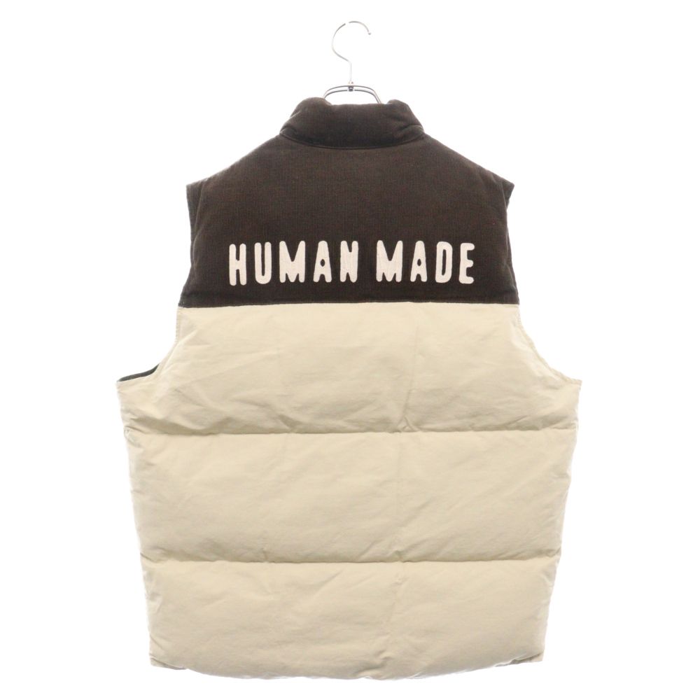 HUMAN MADE (ヒューマンメイド) 23AW REVERSIBLE DOWN VEST カモフラリバーシブルダウンベスト ベージュ/グリーン  - メルカリ