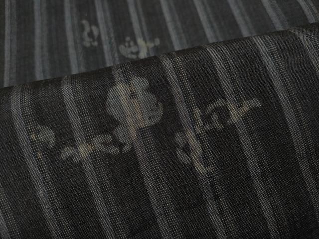 紬 飛び柄(地空き柄) 老舗トールサイズ越後屋謹製 平和屋着物○上質な紬 色無地 似せ紫色 正絹 逸品 未使用 AAAY6585zg