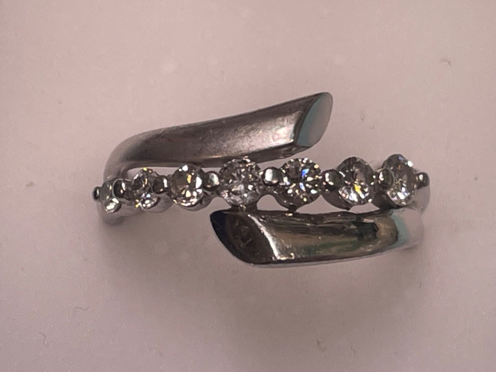 プラチナ900 pt900 ダイヤモンド0.52（刻印）鑑別書 プラチナリング