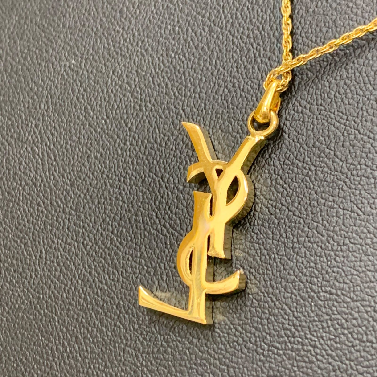YSL イヴ・サンローラン ロゴ チェーン ネックレス ヴィンテージ