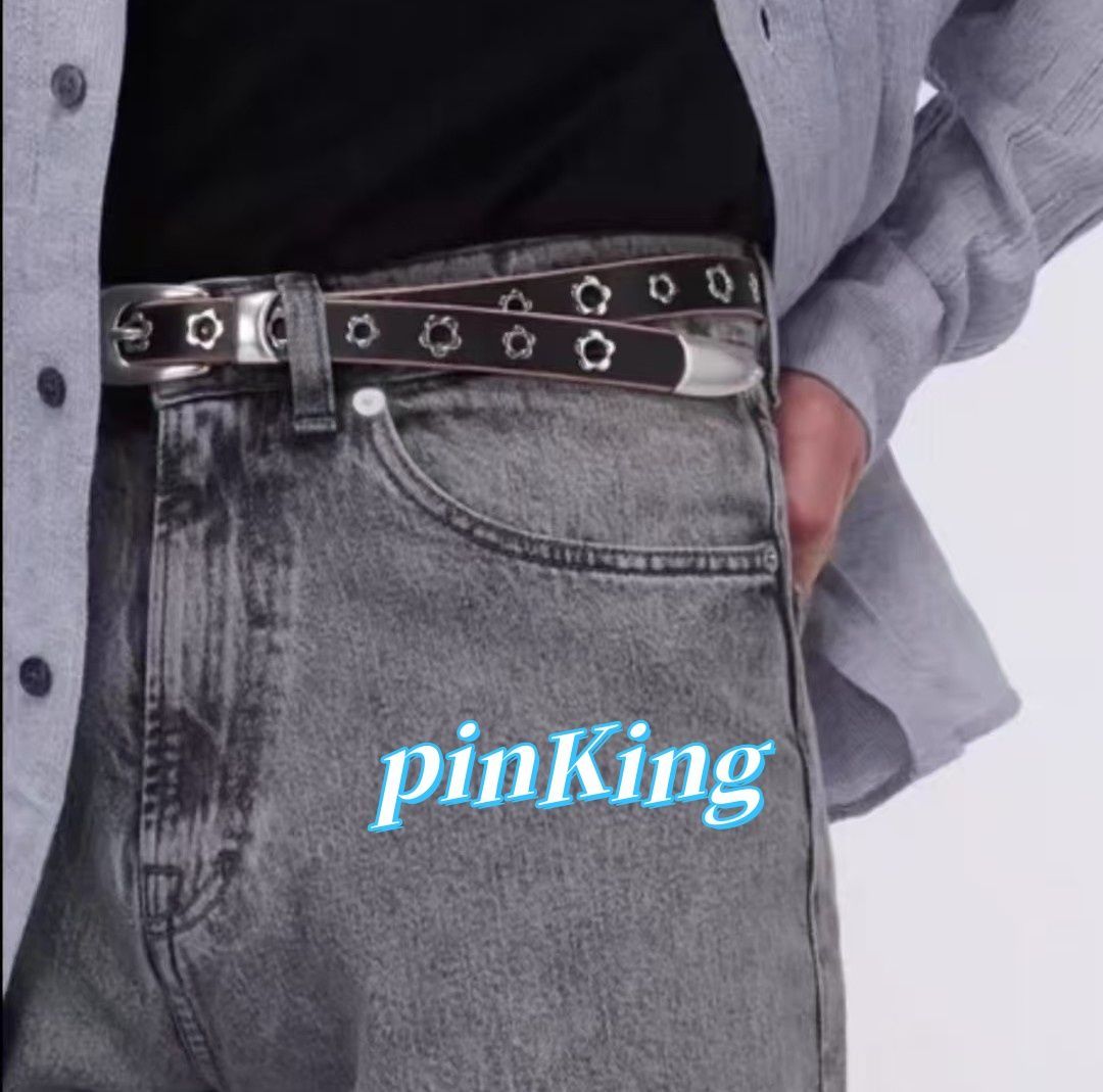 Our Legacy Flowers On Leather Belt アワーレガシー アワーレガシー