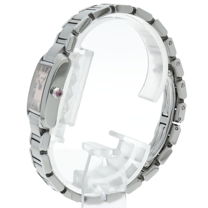 カルティエ タンクフランセーズSM ウォッチ ピンクシェル W51028Q3 箱  