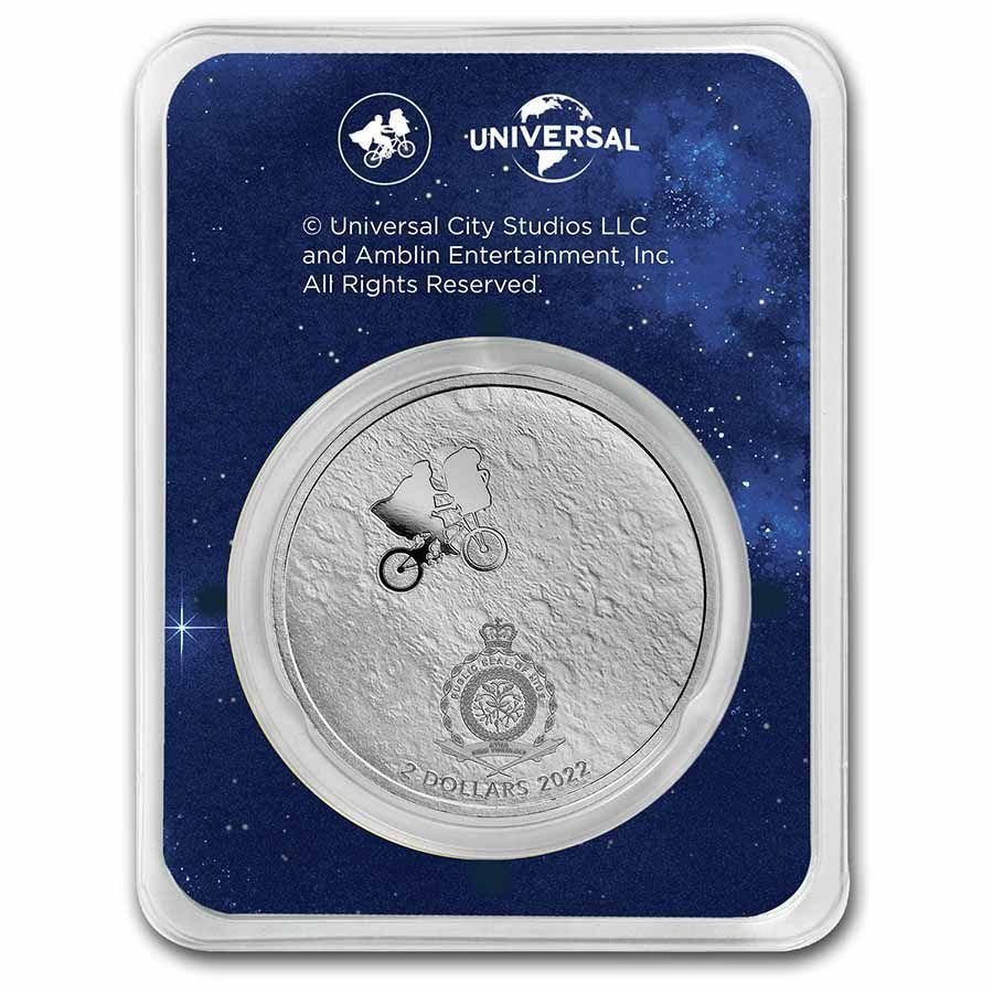 2022年　ニウエ　ET銀貨　1オンス Buy 2022 Niue 1 oz Silver $2 E.T. 40th Anniv Coin BU | APMEX