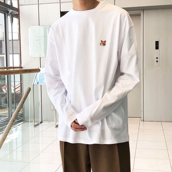 APC ロンT maison kitsuneネックUネック