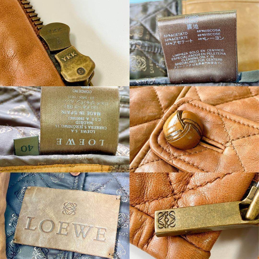 ロエベ キルティング レザージャケット クラフトマンシップ ラム 羊革 WWW_MORNINGWALKER_COM