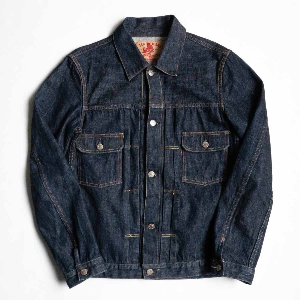 美品/濃紺】TCB jeans【2nd 50's jacket】40 ハギ入り セカンド