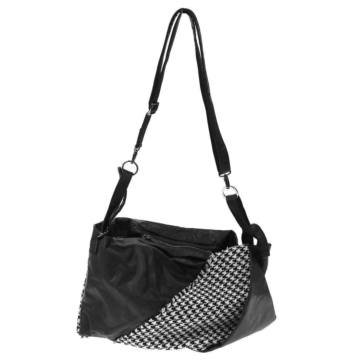 discord by Yohji Yamamoto 24AW TULIPS Houndstooth Leather Shoulder