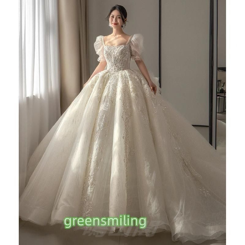 ウエディングドレス パフスリーブ