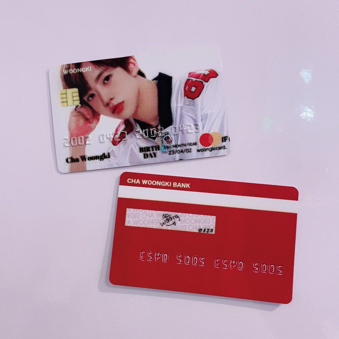 チャウンギ Chawoongki ウンギ 2024センイルセット クレカ風PVC