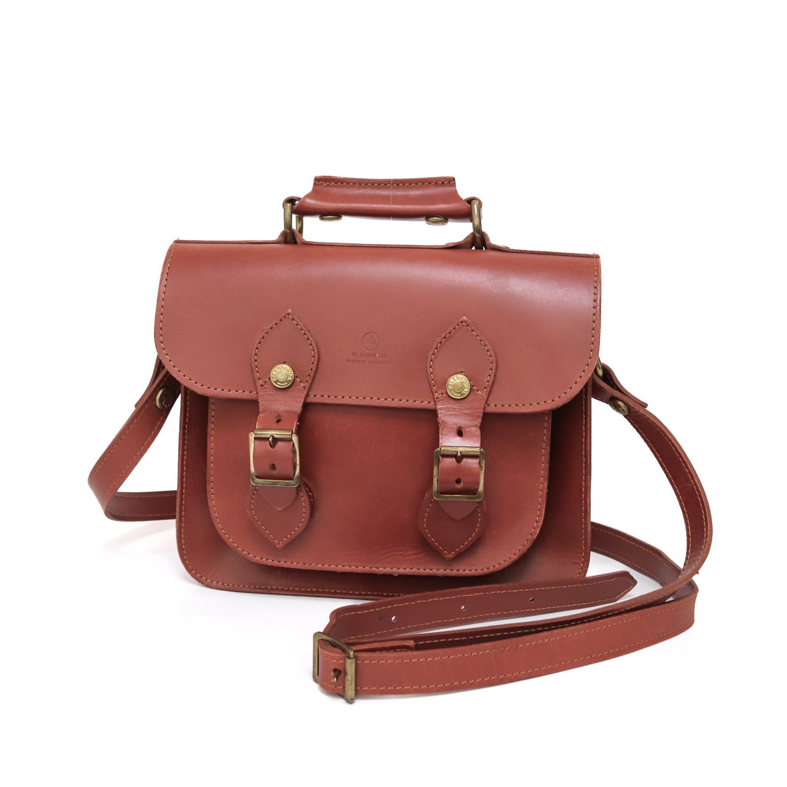 グレンロイヤル GLENROYAL サッチェルバッグ 9インチ レザー 02-6015 