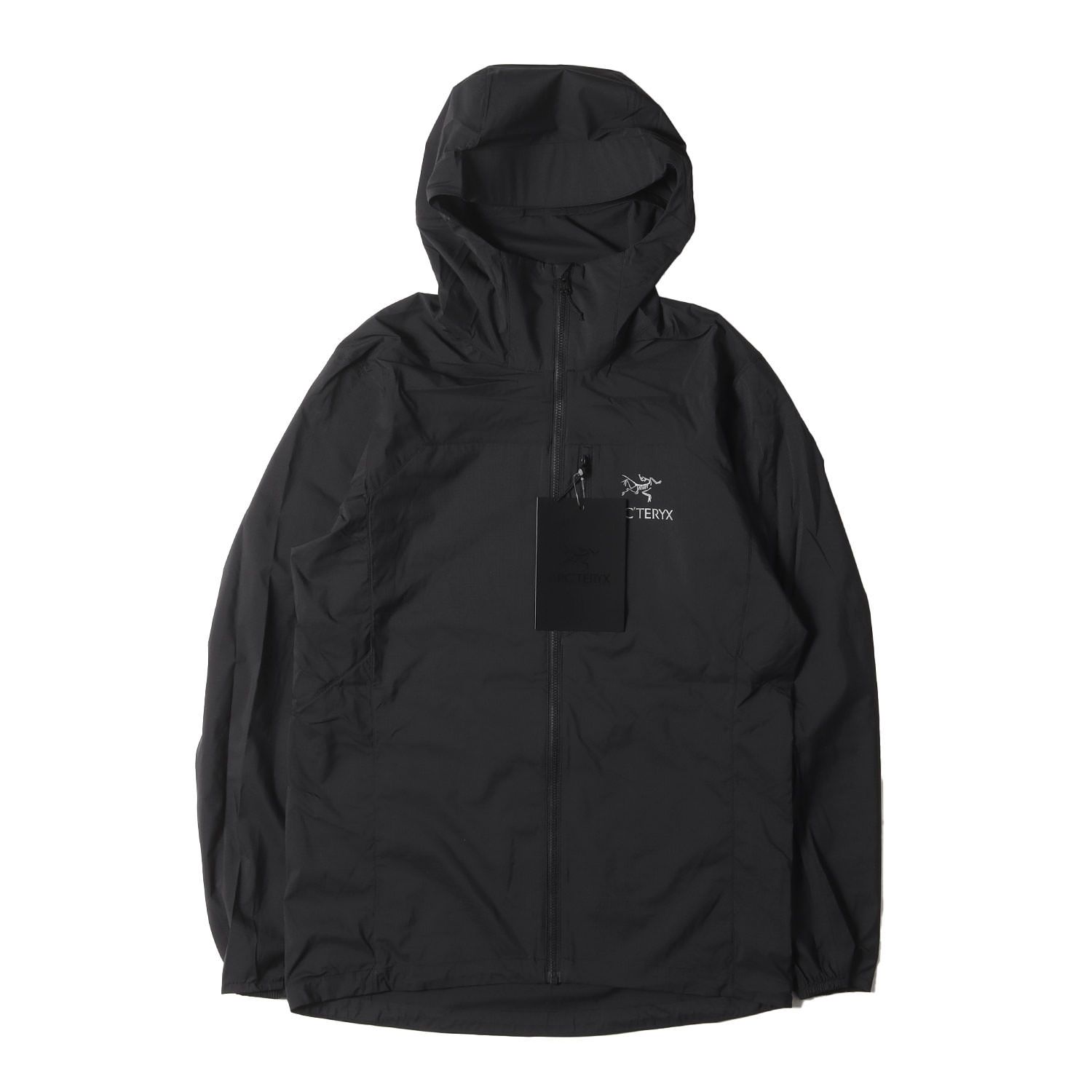 新品 ARC TERYX アークテリクス ジャケット サイズ:XS スコーミッシュ フーディ ジャケット (Squamish Hoody 25172) / 2022年製 ブラック 黒 アウター ブルゾン コート 上着【メンズ】