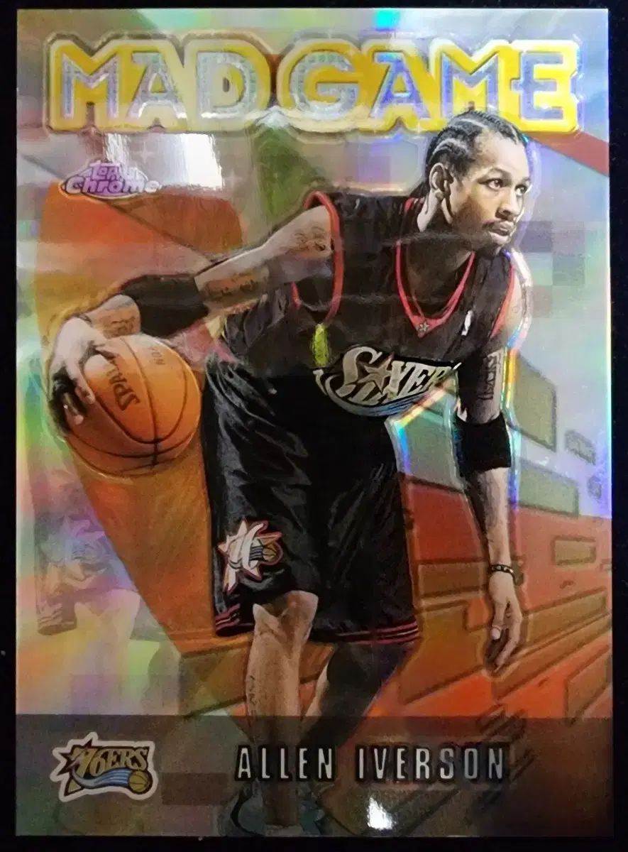 アレン アイバーソン MadGame Refractor card 1 腸 — - アレン