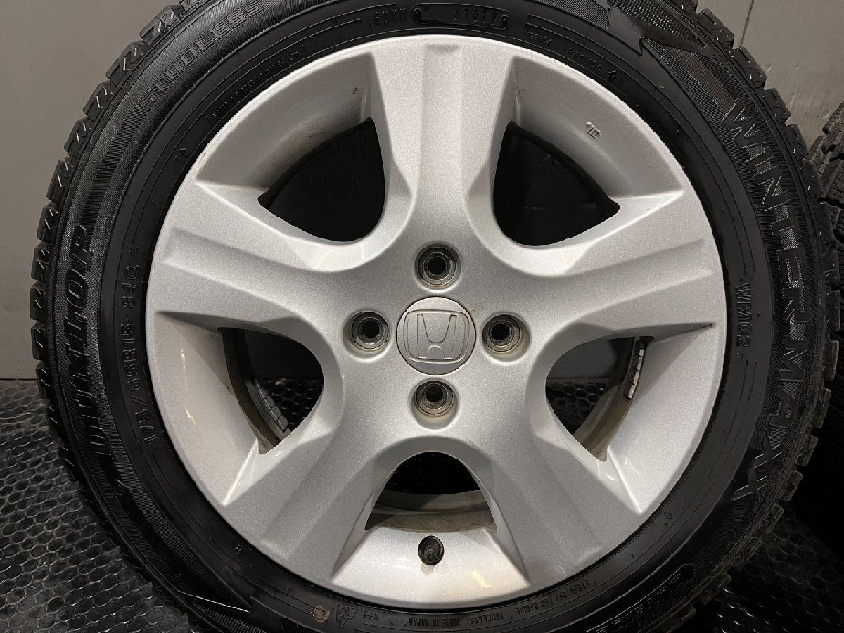 DUNLOP WM02 175/65R15】スタッドレス【HONDA フィット 純正ホイール 