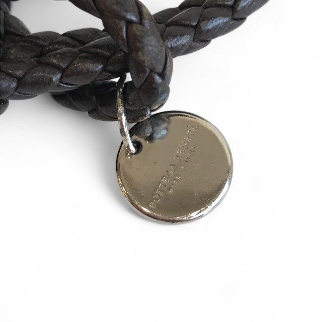 ボッテガヴェネタ BOTTEGA VENETA ダークブラウン レザー