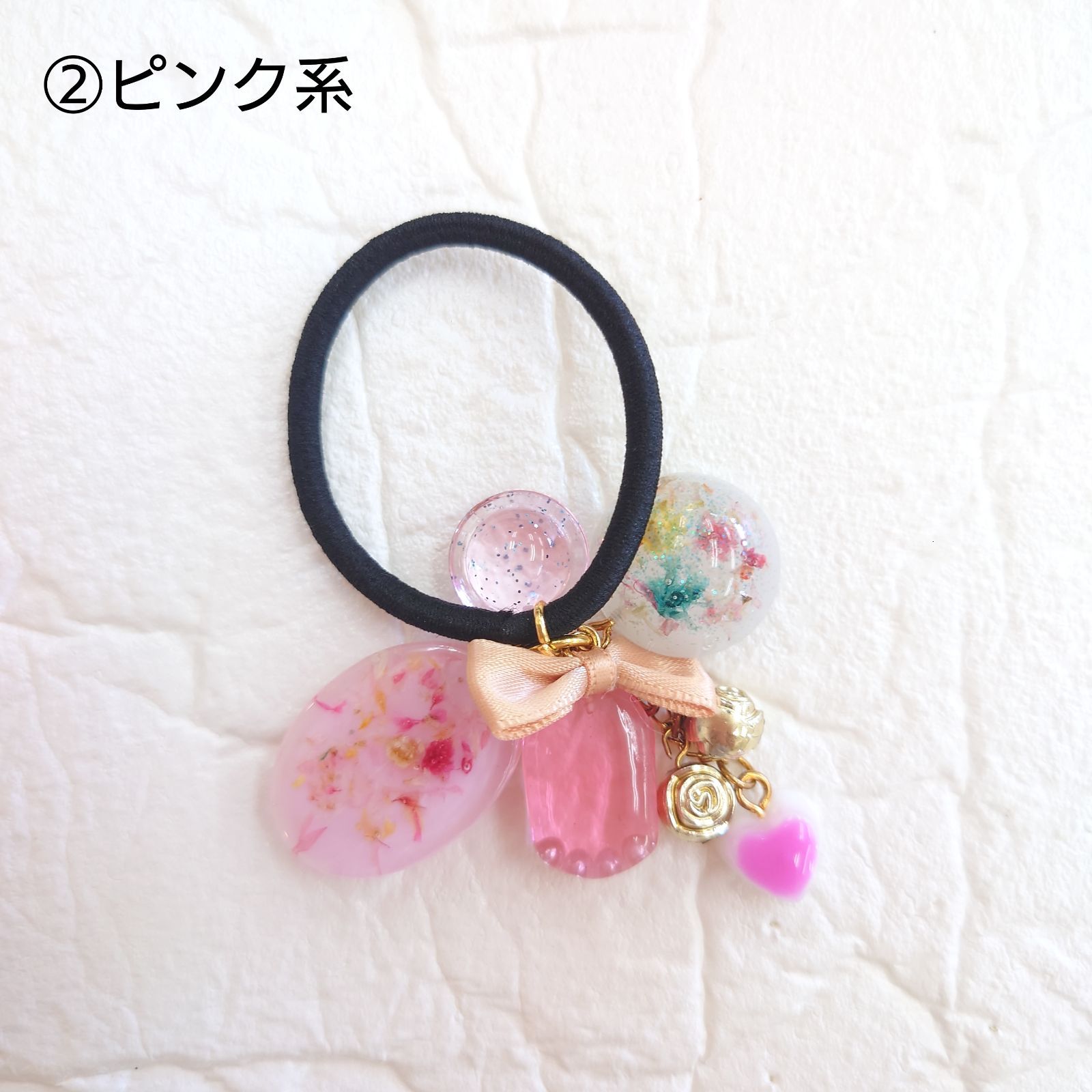 新カラー登場!!》じゃらじゃら可愛いレジンヘアゴム♡《カラーが選べる
