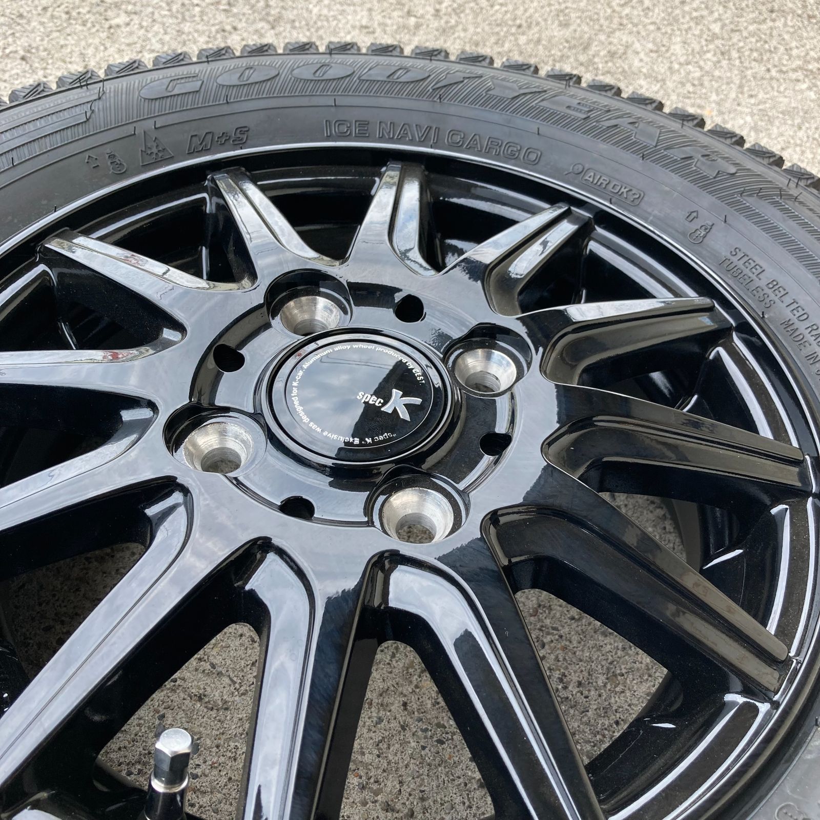 145R12 6PR スタッドレスタイヤ 4本セット ホイール付き 新品  