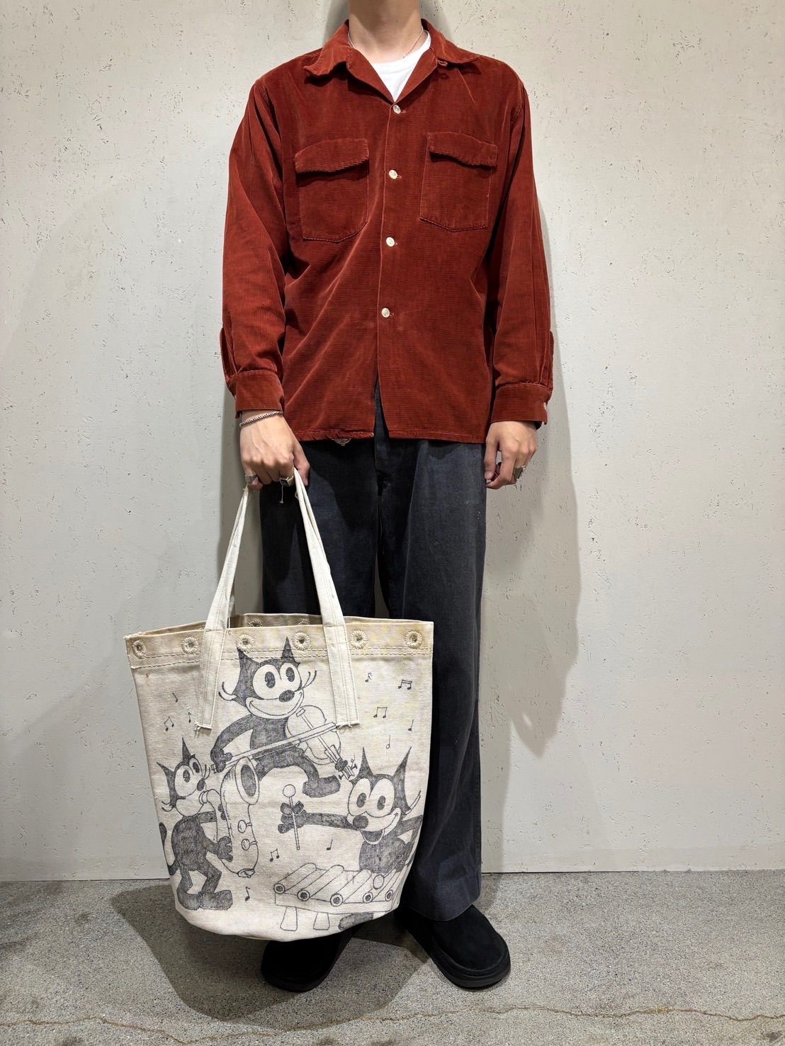 【Kitzfitz handmade in LA】トートバッグ ヴィンテージ Kitzfitz handmade in LA】Around 30～40s Tote Bag 