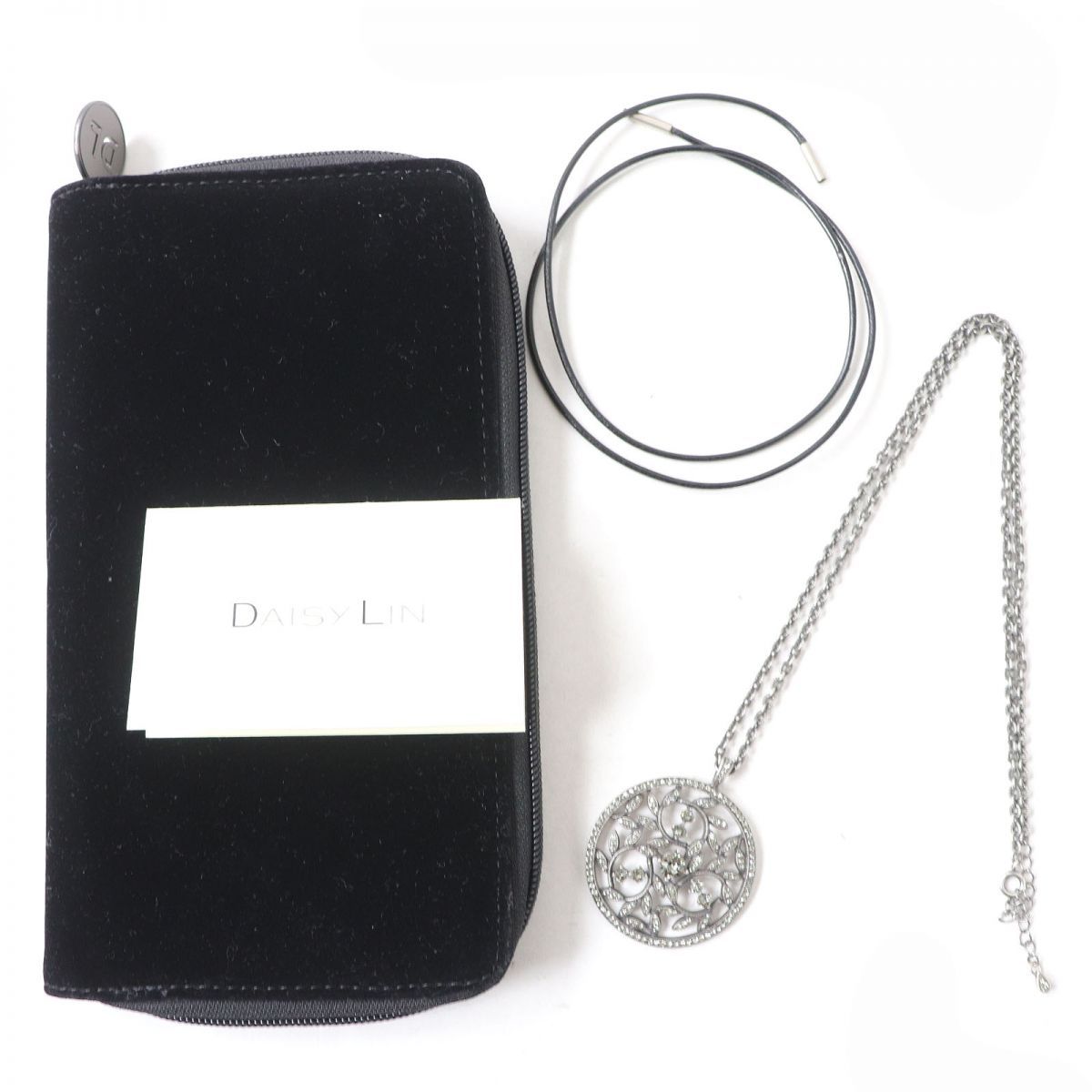 美品△FOXEY フォクシー 25772 NECKLACE CRYSTAL MOON 2WAY