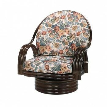 今枝商店 Romantic Rattan 籐回転座椅子 ミドルタイプ S582B