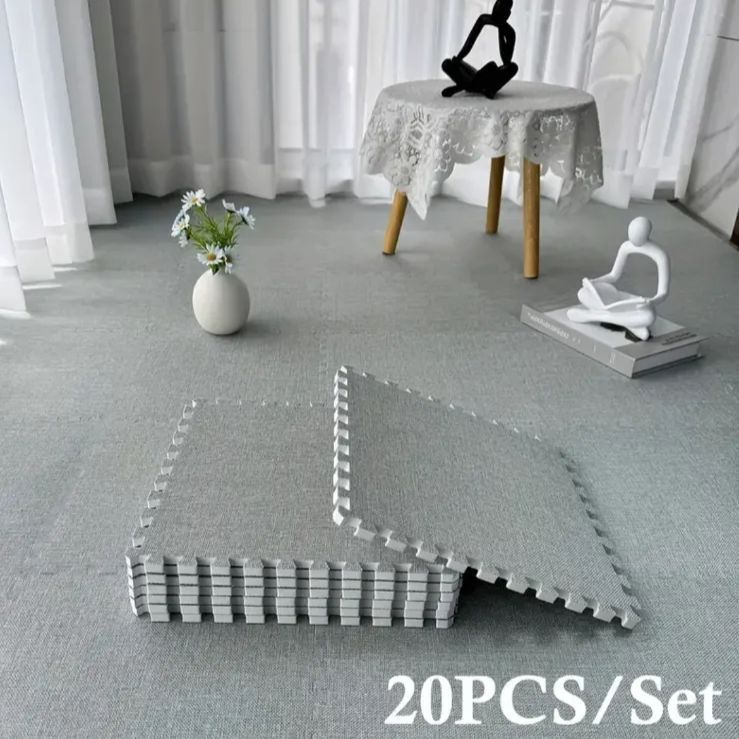 マット インテリア 家具 ラグマット ジョイントマット インテリア用品 30×30cm 20枚 フローリング カーペットタイルカーペット大判 防音 吸着マット プレイマット カーペット マット 赤ちゃん