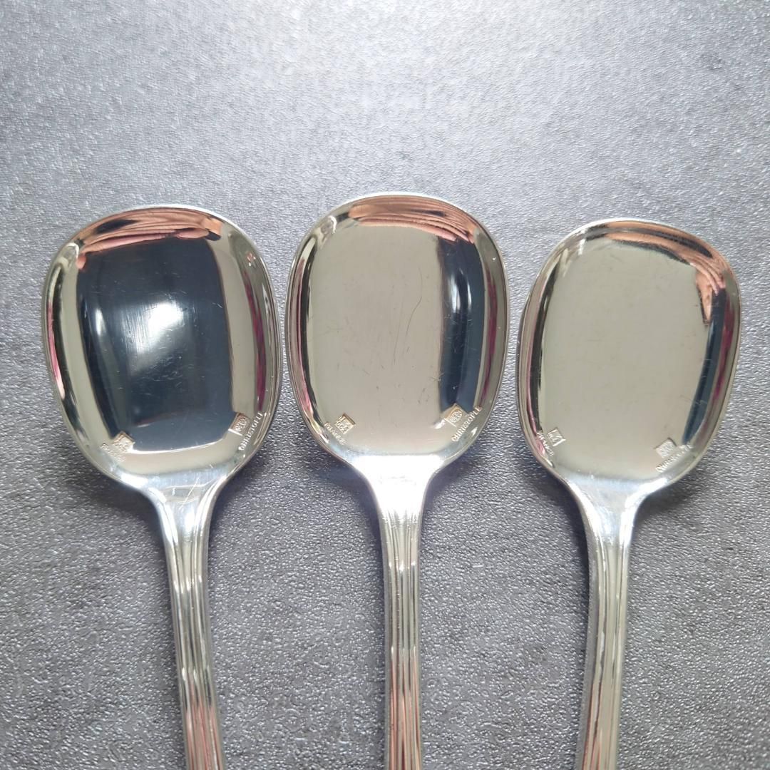 クリストフル アルビ アイスクリームスプーン 3点