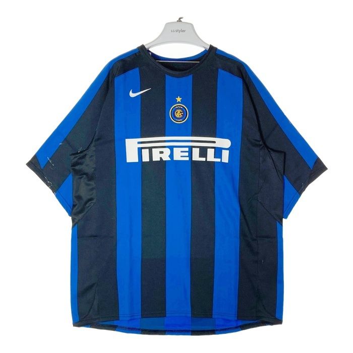 NIKE ナイキ 195851 インテル 05/06 ホーム ユニフォーム ＃10 アドリアーノ ブルー sizeXL