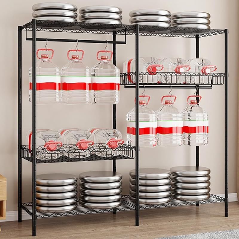 ハンガーラック ワードローブ クローゼット 衣類収納ラック 収納棚 大容量 省スペース 耐用 ブラック 119 45 180cm 0 MARWIL-DEMENAGEMENTS_CH