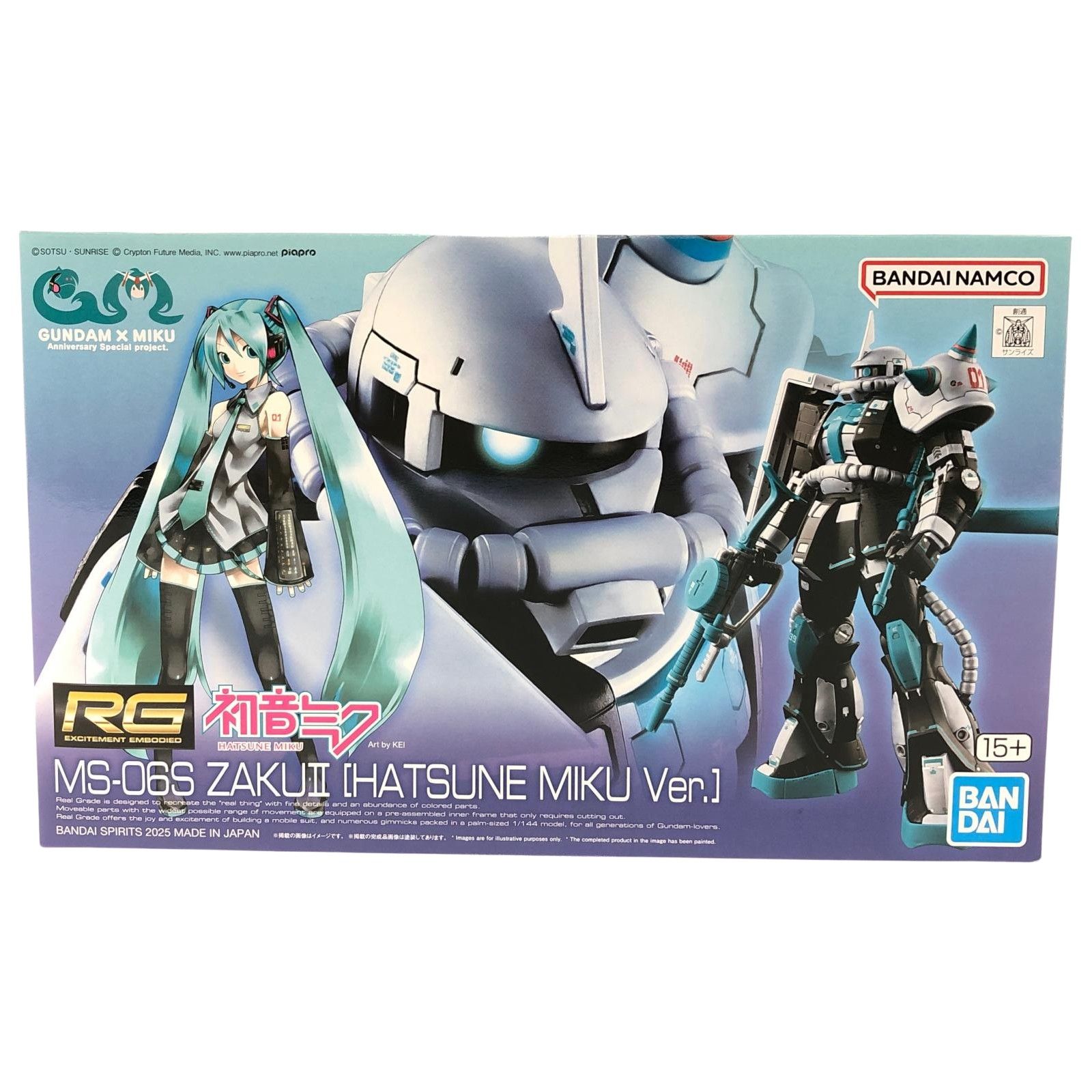 BANDAI バンダイ バンダイ 機動戦士ガンダム 1 144 RG MS-06S ザクII 初音ミクVer