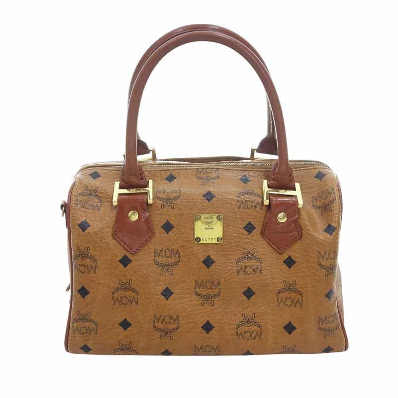 MCM エムシーエム ミニボストン ヴィセトス ハンドバッグ 総ロゴ レザー 楽天市場】【MCM】エムシーエム ボストンバッグ ヴィセトス柄