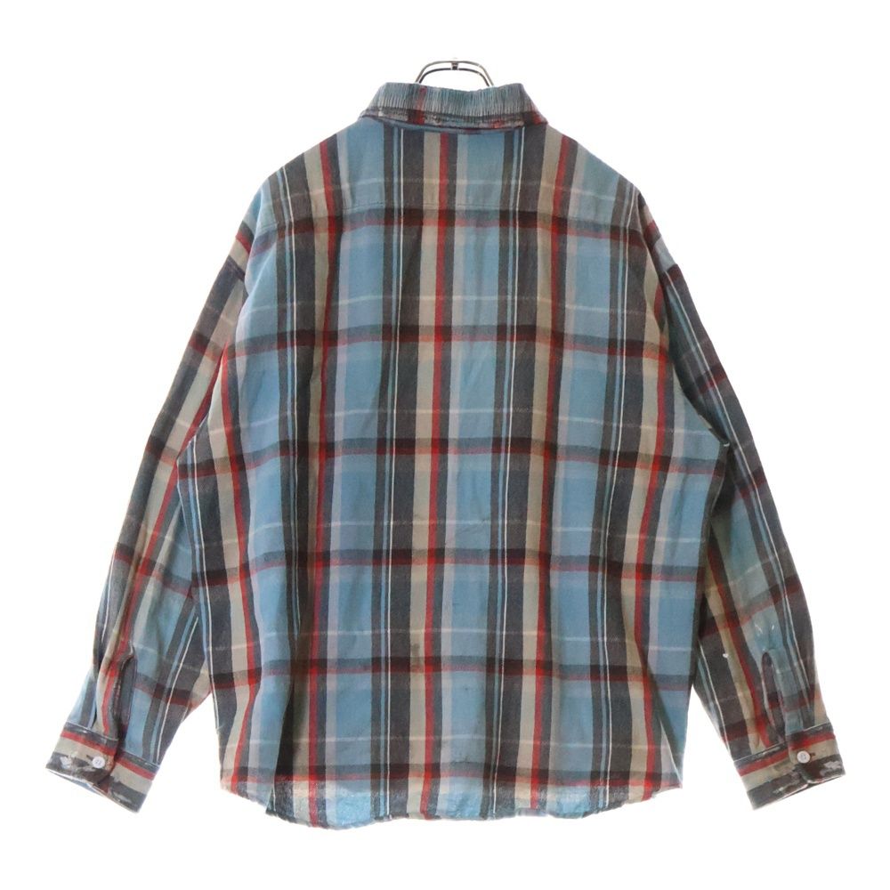SAINT MICHAEL (セントマイケル) 25SS FLANNEL SHIRT ダメージ加工